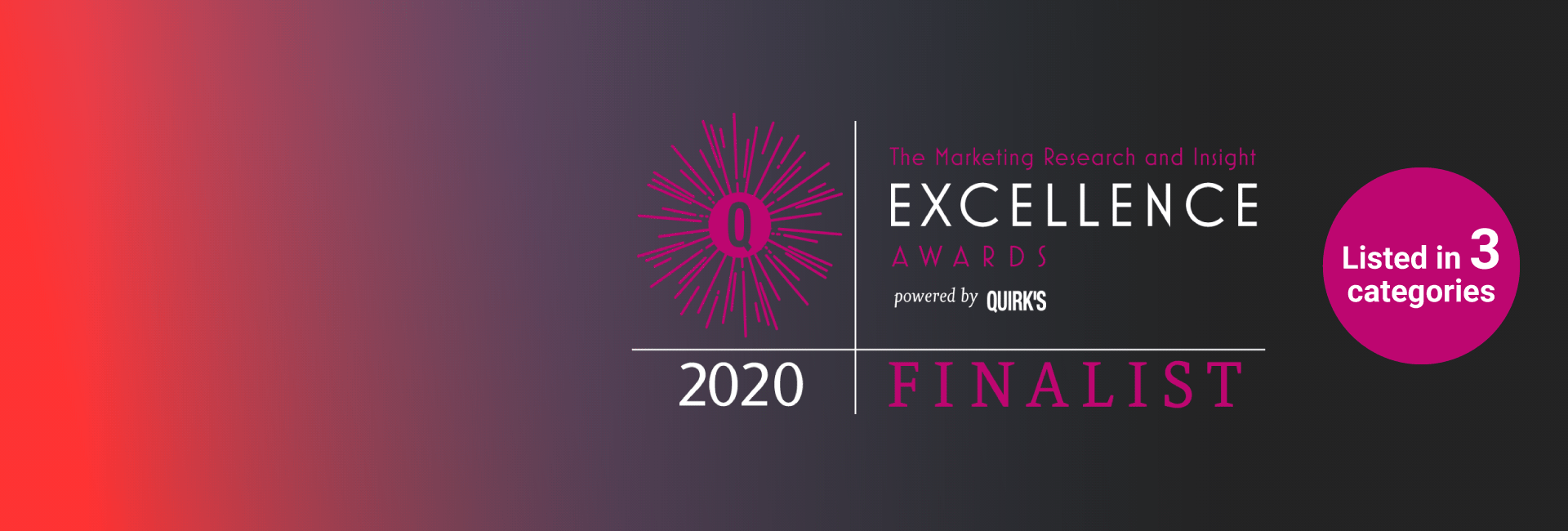 EyeSee once again a finalist at Quirk’s Awards in multiple categories